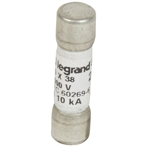 Fusible cylindrique 1000V 10x38mm gPV pour application photovoltaïque 20A LEGRAND 414630