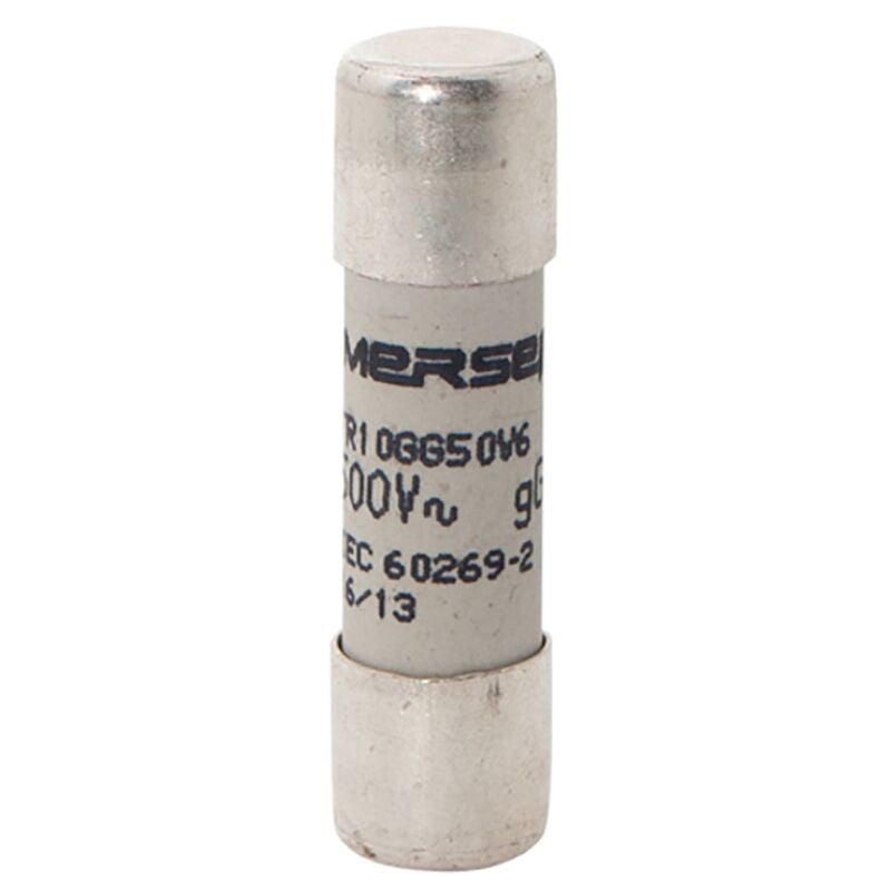 fusible cartouche - 10 x 38 - gg - 25a - 500v - boite de 10 - mersen e213099