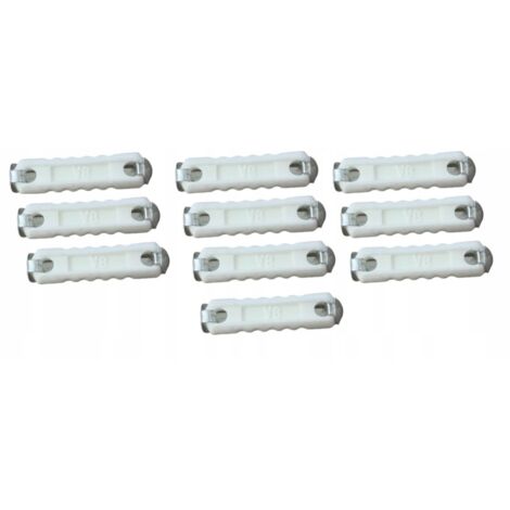 FUSIBLE CYLINDRIQUE 8A CÉRAMIQUE 10 pièces