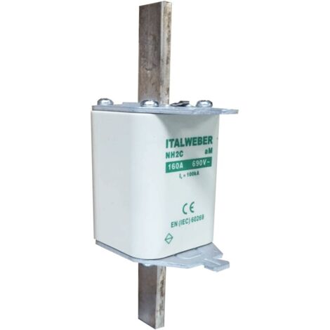 Fusible de cuchilla Italweber NH 2C curva estándar aM 160A 690V 1622160