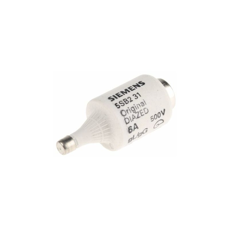 Fusible De Type Diazed 6A, Taille Dii, Gg, 500V C.A.