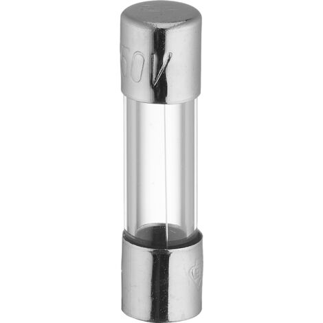 Fusible de vidrio de fusión rápida, diámetro 5 mm, l. 20 mm, 2A, 250V, 3 piezas