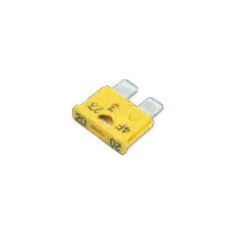 Fusible enfichable - X Modèle Lot de 10 jaunes 20A