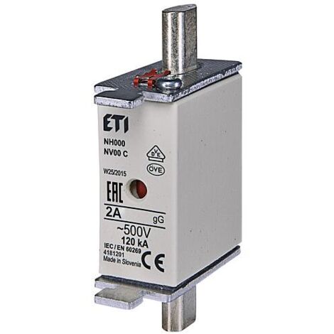 Fusible ETI NH NH000 gG 2A/500V, Cond. 3