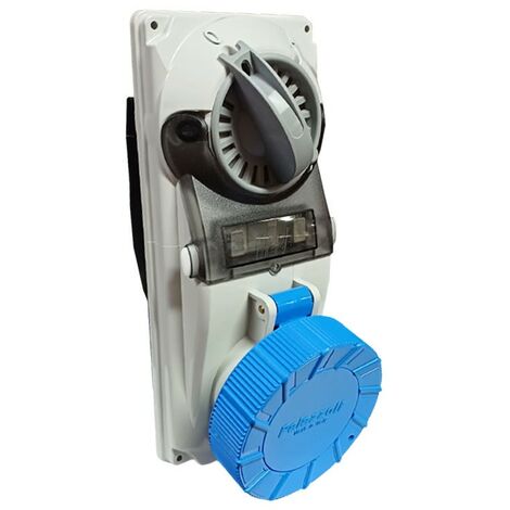Fusible industrial con enclavamiento Palazzoli 2P+E 32A 230V IP67