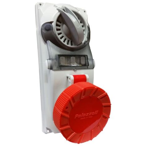 Fusible industrial enclavado Palazzoli CEE 3P+N+E 32A 400V IP67