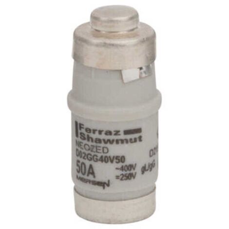 Fusible Neozed Mersen Cilindrico D02 50A GL-GG