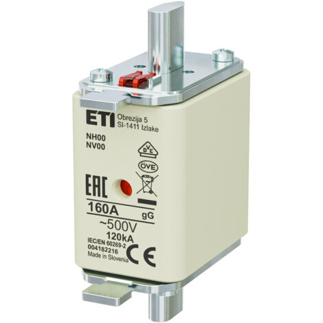 Fusible - NH00 gG 160A/500V - lent