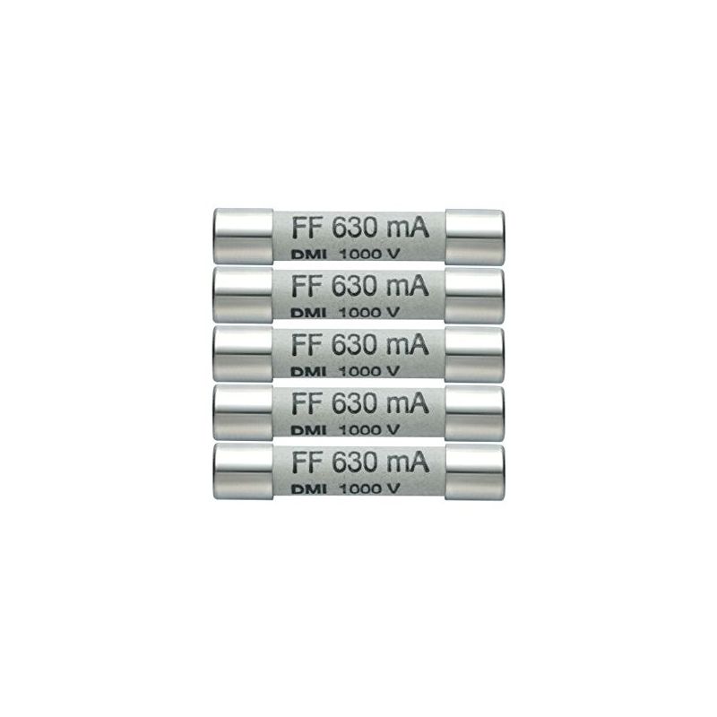 Testo - lot de 5 fusibles de rechange 630 MA/1000 v, 1 pièce, 0590 0006