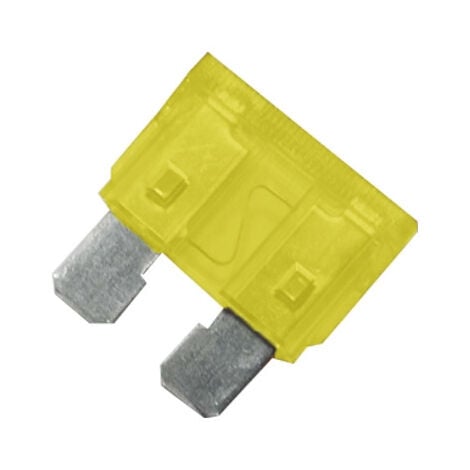 Fusible Voiture 20A - Sécurité CE - Acier/Polypropylène - Jaune