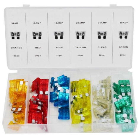 FUSIBLES 5-30A 120 pièces /ARGENT