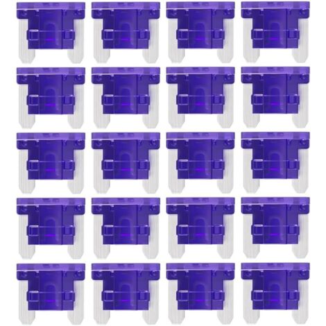 Fusibles à Lame ATT, Mini-APS, 35A, 35 Ampères, pour Camping-Car, Auto, Moto, Camion (Lot de 20 Pièces)