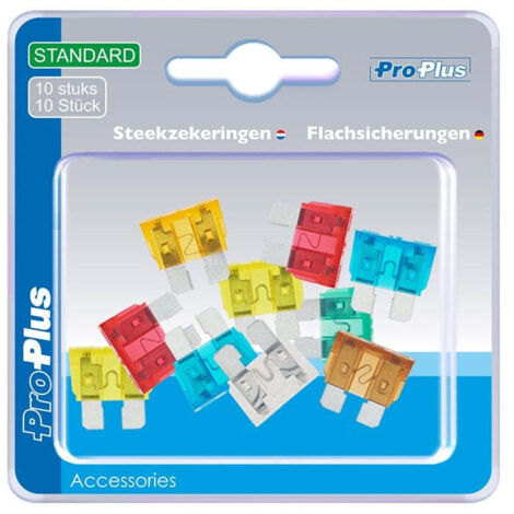 Fusibles a lame standard assortis 10 pieces sous blister