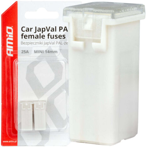 Fusibles automobiles femelles Japval PAL, 2 pièces, 25 A, amio-03436