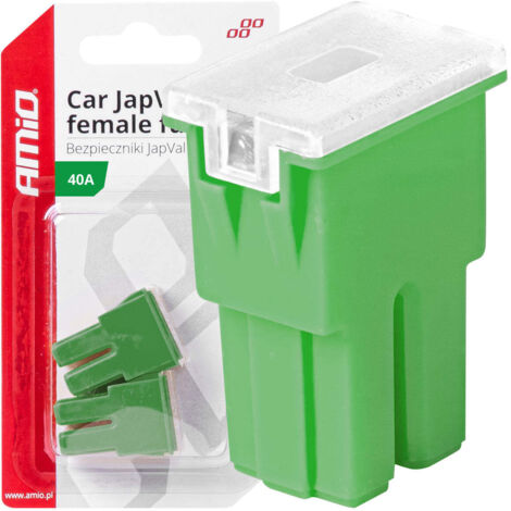 Fusibles automobiles femelles Japval PAL, 2 pièces, 40 A, amio-03390
