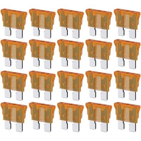 Fusibles Automobiles Standard 5A, Fusibles à Lame ATC ATO 5A pour Camping-Car, Camion, SUV, Camping-Car (Lot de 20 Pièces)