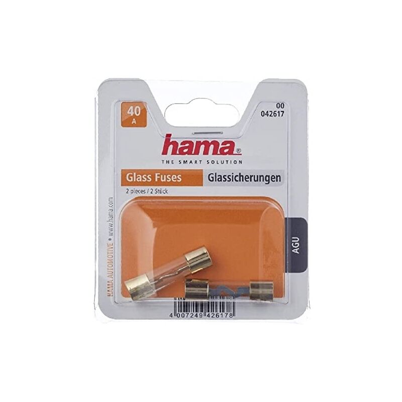 Hama - fusibles en verre, 40A, 2 pces 00042617