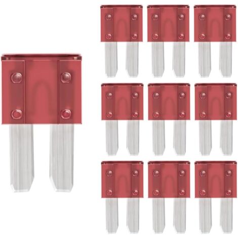 Fusibles Micro2 Lames 10A pour Camping-Car, Auto, Moto, Camion (Lot de 10 Pièces)
