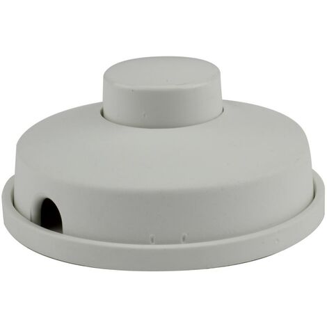 Fuß-Tretschalter 1pol 1A 250V 1A weiß Lampenzubehör