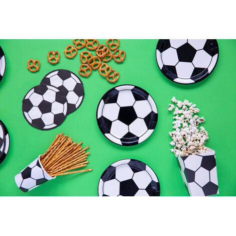 Fußballteller, 18cm (1 Packung / 6 Stk.)