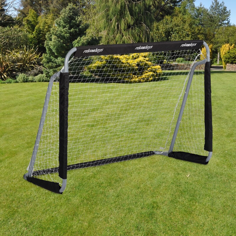 Fussballtor Profi Soccertor Fur Kinder Erwachsene Mit Tornetz Fur Garten Hbt 110x150x75cm Grau Schwarz 6100261026228