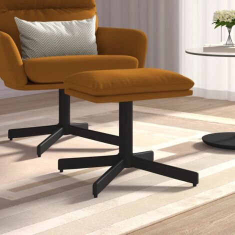 Fußhocker Braun 60x60x36 cm Samt vidaXL