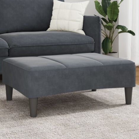 Fußhocker Dunkelgrau 77x55x31 cm Samt vidaXL600139