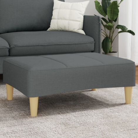 Fußhocker Dunkelgrau 77x55x31 cm Stoff vidaXL108316