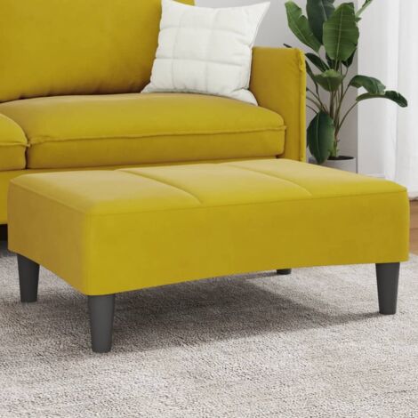 Fußhocker Gelb 77x55x31 cm Samt vidaXL