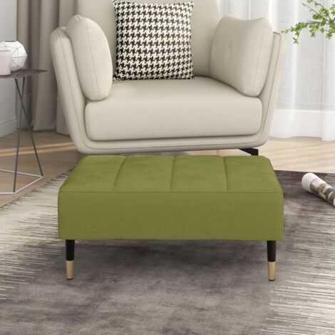 Fußhocker Hellgrün 78x56x32 cm Samt vidaXL