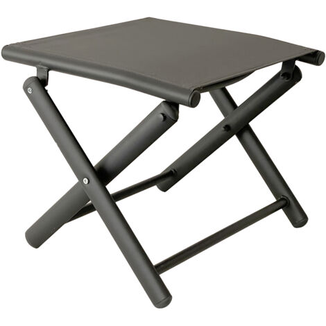 Fußhocker klappbar Anthrazit / Grau-DMC50002DG