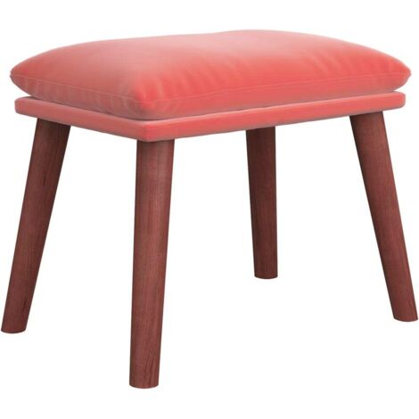 Fußhocker Rosa 45x29,5x35 cm Samt vidaXL