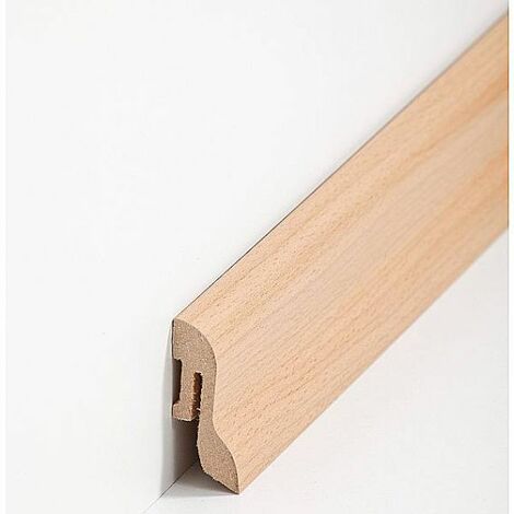 weiß passend zur 718.5831 für MDF-Sockelleisten 58x18 mm Endkappe links