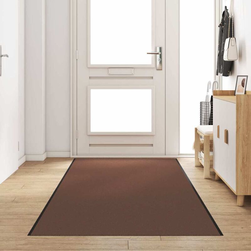Fußmatte Braun Und Schwarz 120 X 350 Cm Polypropylen Und Vinyl Vidaxl