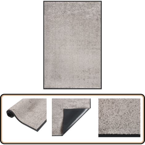 Fußmatte 80x120 cm Grau - Haustürmatte - Fußmatte - Wohnzimmer - Flur - Eingangsmatte