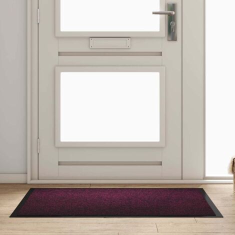 Fußmatte Bordeaux 120 x 80 x 1,2 cm Teddystoff vidaXL