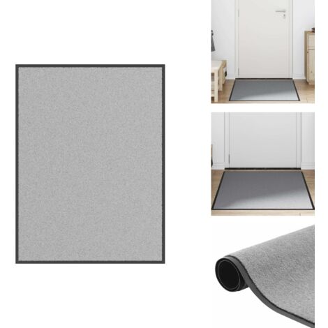 Fußmatte Grau 90x120 cm - Fußmatte - Fußmatten - Schmutzfangmatte - Türmatte