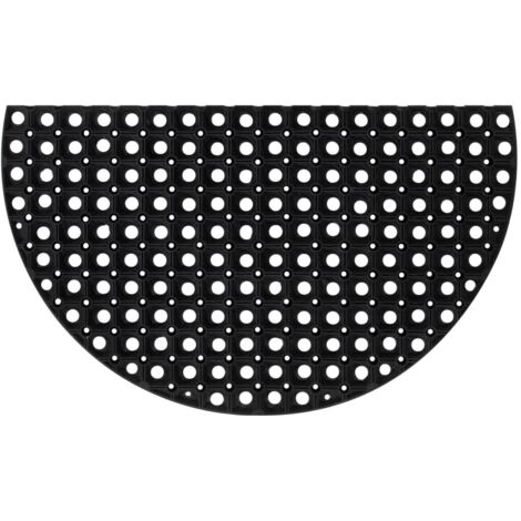 Fußmatte Halbrund 45x75 cm Gummi vidaXL