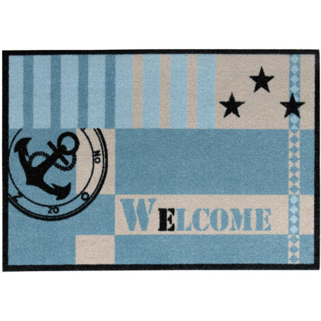 Fußmatte Metopolita Welcome blue, 39 x 58 cm Türvorleger