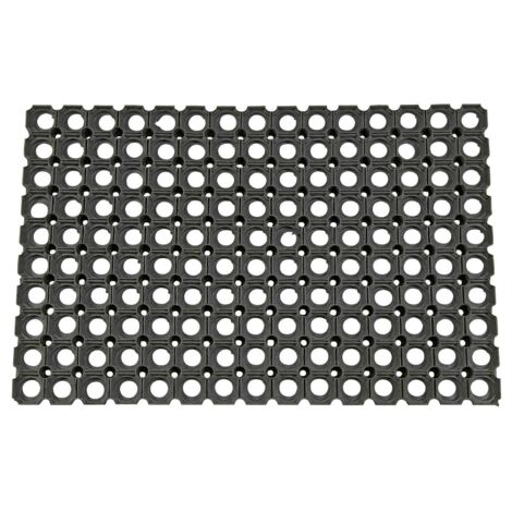 Fußmatte offen schwarz Gummi L590xB390xS23mm