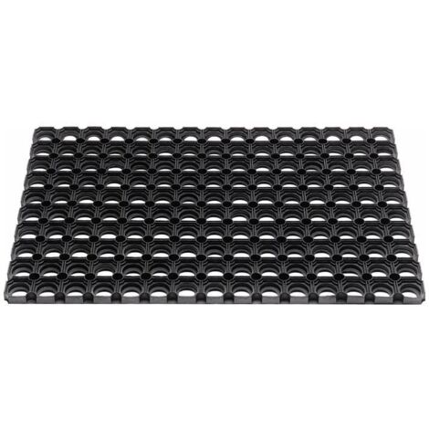 Fußmatte offene Ringe schwarz Gum.L1000xB1500xS22mm