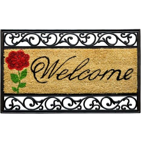 Fußmatte Salome Welcome natur, 45 x 75 cm Fußmatte