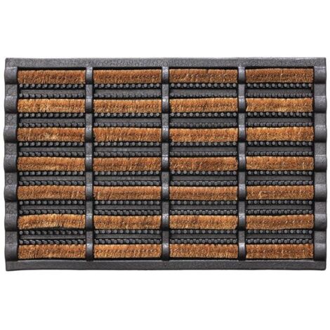 Fußmatte schwarz/natur 60% Gum./40% Kokos L600xB400xS25mm