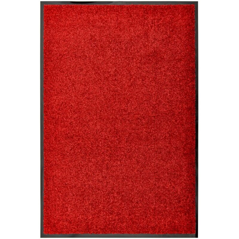 Fußmatte Waschbar Rot 60x90 Cm Vidaxl