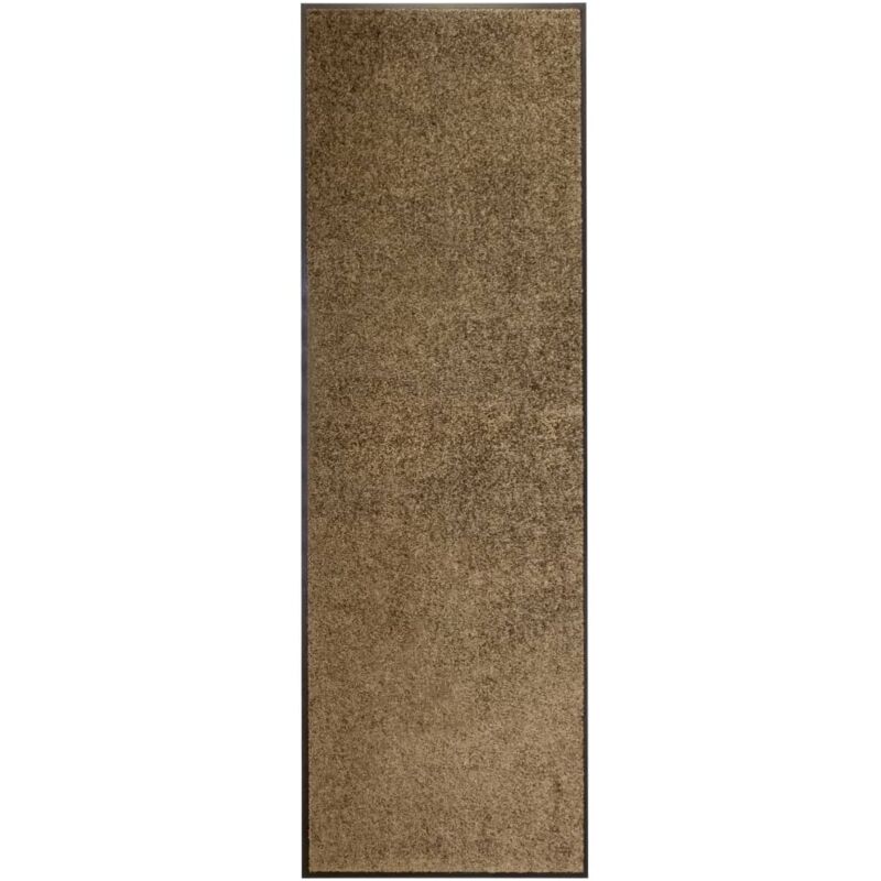 Fußmatte Waschbar Braun 60x180 Cm Vidaxl