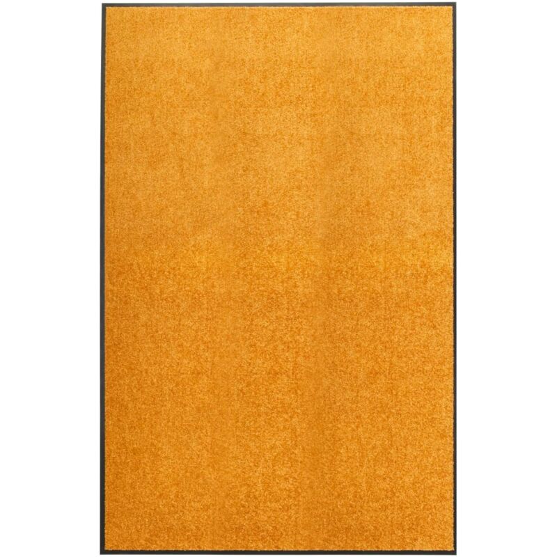 Vidaxl Fußmatte Waschbar Orange 120x180 Cm