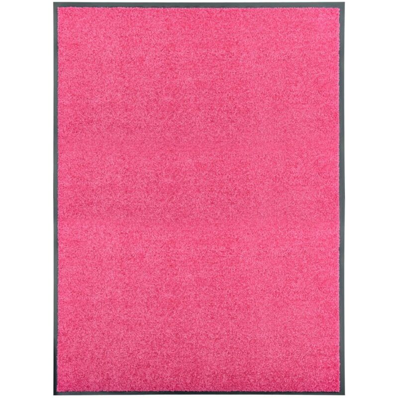 Fußmatte Waschbar Rosa 90x120 Cm - Vidaxl