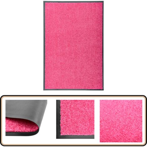 Fußmatte Waschbar Rosa 60x90 cm - Teppich - Fußmatte - Badezimmermatte - Türmatte - Outdoormatte