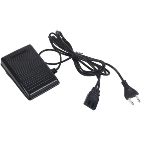 Fußpedal für Haushaltsnähmaschine mit Netzkabel (EU-Stecker 220 V)