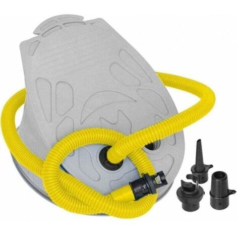 Fußpumpe, Bootsfußpumpe, Luftpumpe für aufblasbare Boote, Schlauchboot, tragbar, Camping, Luftmatratze, Kanuball, Kajak